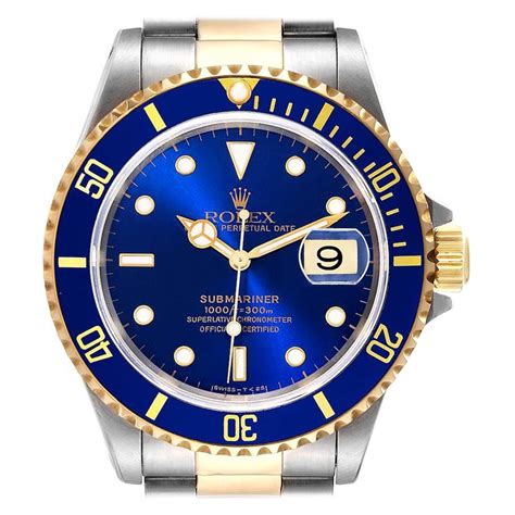 rolex submariner blaues zifferblatt|rolex submariner taucher.